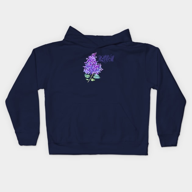 lilac Kids Hoodie by focusLBdesigns